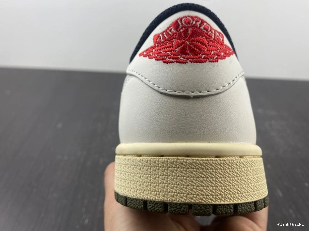 Olive Air Low WMNS 1 Jordan OG x Scott Travis DZ4137-106 0821
